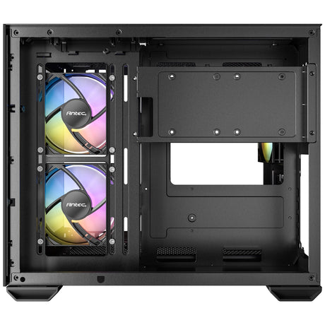 Antec CX600M ARGB Mini-Tower PC Gaming Case, 270 Full-View Tempered Glass, 3x 120mm ARGB LED Fans, USB 3.0, Dust Filters, Tool-Free Installation, Black