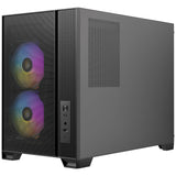 Antec FLUX M Mini Tower PC Case - Tempered Glass, Steel/Plastic, 6 PWM Fans, USB-C, Micro-ATX/ITX Compatibility