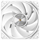 Antec NOVA 120 PWM Fan, White, High-Performance Cooling with Fluid Dynamic Bearing, Precise Three-Phase Speed Control, Industrial-Grade Metal Construction, and Dustproof Design