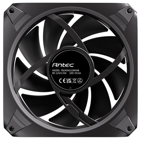 Antec Orbit 120 ARGB 120 mm PWM Fan Triple Pack - 120 mm x 28 mm, Fluid Dynamic Bearing, 200-2000 RPM, 66.72 CFM, aRGB Lighting, Anti-Vibration Pads