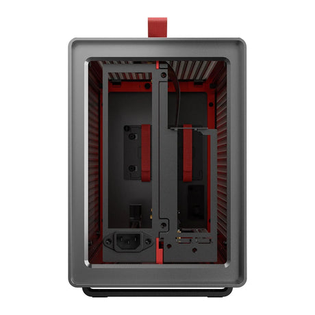 Antec Performance 1M Aventurine Mini-ITX Gaming Case with Aluminum Finish, PCIe 4.0 Riser Cable, USB 3.2 Gen2 Type-C, Tool-Free Side Panels, Solid Side Panel, SFX-L & SFX PSU Support