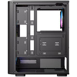 Antec VX310 ARGB Mid-Tower Gaming PC Case - Pre-Installed 4 x 120mm ARGB Fans, Tempered Glass Side Panel, High-Airflow Mesh Front - ATX/Micro-ATX/ITX