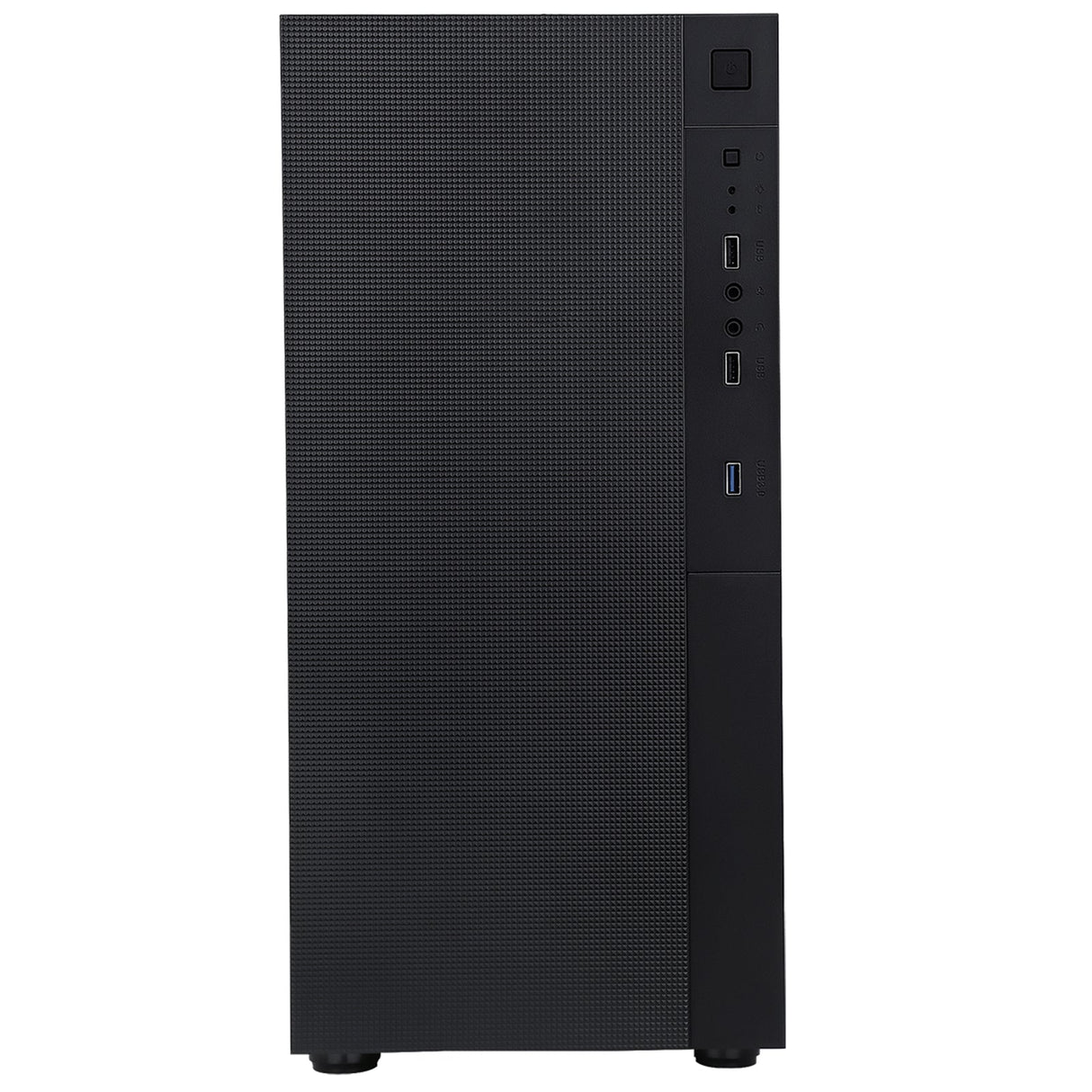 CIT Silent ES Black Mid-Tower Low Noise Computer Case with 2 x 120mm PWM Cooling Fans Included Sound Dampening Material