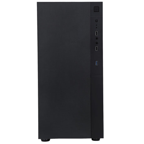 CIT Silent ES Black Mid-Tower Low Noise Computer Case with 2 x 120mm PWM Cooling Fans Included Sound Dampening Material