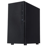 CIT Silent ES Black Mid-Tower Low Noise Computer Case with 2 x 120mm PWM Cooling Fans Included Sound Dampening Material