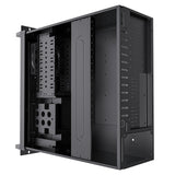 CiT 4U Rackmount Server Case 500mm, Heavy-Duty Industrial Chassis with Lockable Front Door, Supports ATX/mATX, 8x Internal HDD Bays for Massive Storage, Black