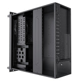 CiT 4U Rackmount Server Case 500mm, Heavy-Duty Industrial Chassis with Lockable Front Door, Supports ATX/mATX, 8x Internal HDD Bays for Massive Storage, Black