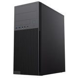 CiT Academy Mid-Tower Office PC Case With USB Type C and 80mm Rear Black Fan and 500W Power Supply Included