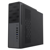 CiT S014C Black Slim Micro ATX/ITX Desktop Case with 300W Power Supply, USB 2.0, USB 3.0 Type-A & Type-C Ports