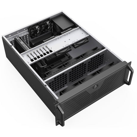 Codegen CSCG4U600GP 4U Rackmount Server Case, 600mm Deep, SSI-EEB/E-ATX/ATX/Micro-ATX Compatible, 8 PCI Expansion Slots, Dual 80mm PWM Cooling Fans, USB-C & USB 3.0