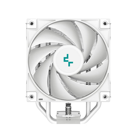 DeepCool AK400 WH Fan CPU Cooler, Universal Socket, High Performance 120mm Silent Hydro Bearing PWM White Fan, 1850RPM, 4 Heat Pipes, Unique Matrix Fin Design, White Version, Intel LGA 1700 Bracket Included
