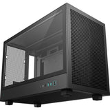 DeepCool CH260 Micro-ATX Case, High-Airflow Compact PC Case with Tempered Glass Panel, USB-C Port, Supports 360mm Radiator, ATX PSU, Black