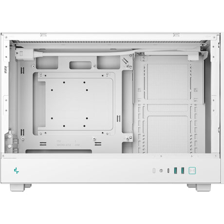 DeepCool CH260 White Micro-ATX Case, High-Airflow Compact PC Case with Tempered Glass Panel, USB-C Port, Supports 360mm Radiator, ATX PSU, Black