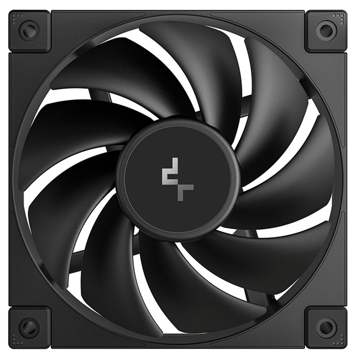 DeepCool FD12 120mm PWM Case Fan, High Airflow, Low Noise, Hydro Bearing, Daisy-Chain 8-Pin Connector, Black, Single Pack