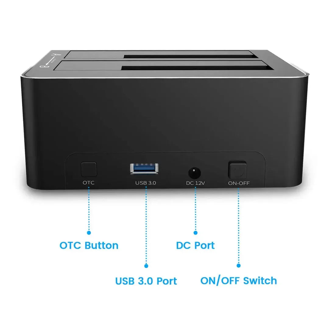 Dual Bay SATA HDD Docking Station