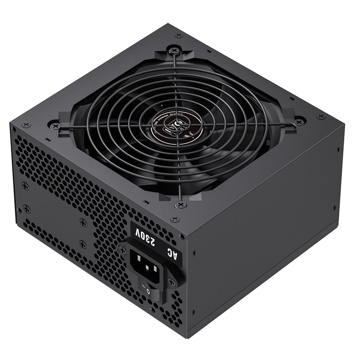 EVO LABS BR750-12BL 750W PSU,120mm Black Silent Fan with Improved Ventilation, Non Modular, High-Efficiency, PFC Certified, CE Compliant, Retail Packaged