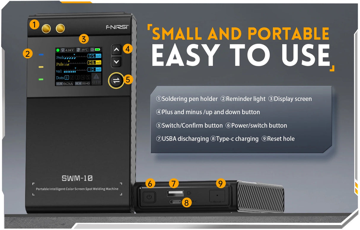 FNIRSI SWM-10 Portable Battery Spot Welder