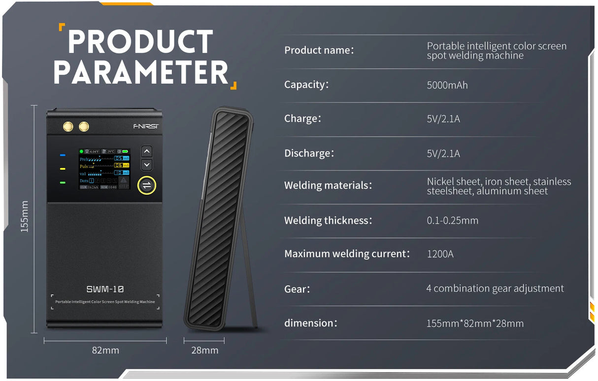 FNIRSI SWM-10 Portable Battery Spot Welder