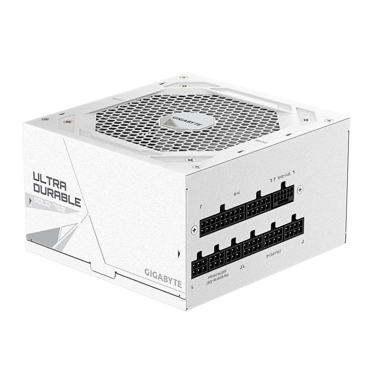 GIGABYTE GP-UD750GM 750W V2 ICE, 80 Plus Gold Certified Fully Modular Power Supply, PCIe Gen 5.1, 80 PLUS Gold, Fully Modular Design, 120mm Fan, ATX 3.1 compatible, UK Plug