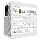 GIGABYTE GP-UD750GM 750W V2 ICE, 80 Plus Gold Certified Fully Modular Power Supply, PCIe Gen 5.1, 80 PLUS Gold, Fully Modular Design, 120mm Fan, ATX 3.1 compatible, UK Plug