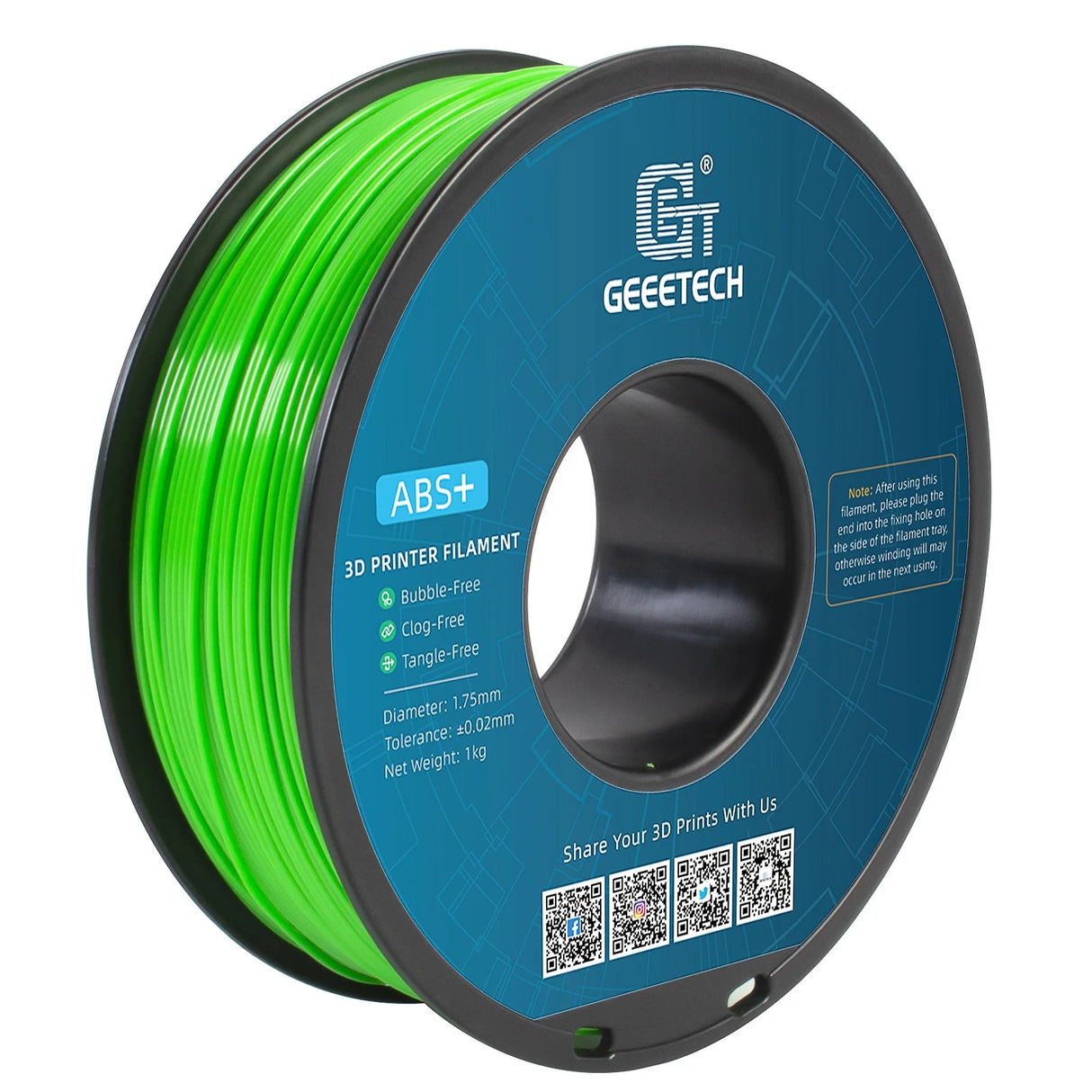 Geeetech ABS 3D Filament 1.75mm 1KG plastic