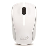 Genius NX-7000 Wireless Mouse, 2.4 GHz with USB Pico Receiver, Adjustable DPI levels up to 1200 DPI, 3 Button with Scroll Wheel, Ambidextrous Design, White