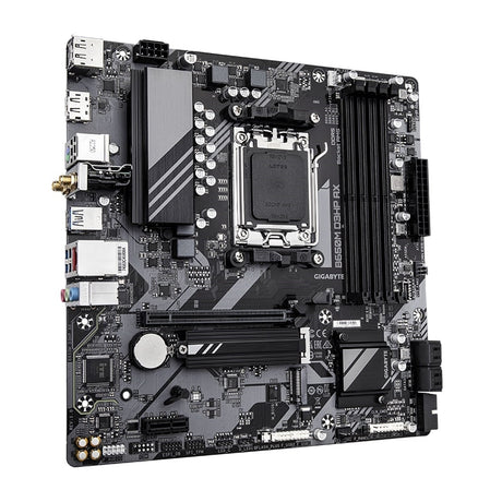 Gigabyte B650M D3HP AX Ultra Durable AMD AM5 Socket Motherboard, Micro-ATX, 4x DDR5 Slots, 2x M.2 Sockets, 2.5GbE LAN, Wi-Fi 6E, 2x DisplayPorts / 1x HDMI Port