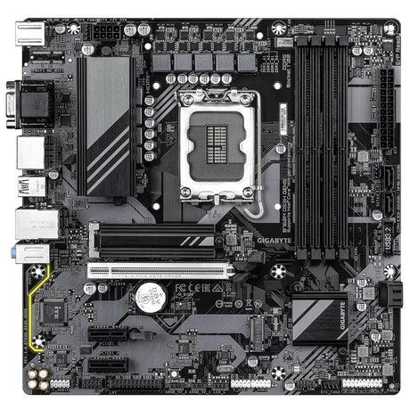 Gigabyte B760M DS3H GEN5 Intel Socket 1700 Motherboard, Micro ATX, 4x DDR5 Slots, 2x M.2 Sockets, 2.5GbE LAN, 1x D-Sub / 1x DisplayPort / 1x HDMI Port