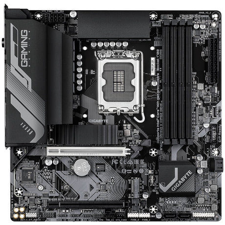 Gigabyte B760M GAMING X WIFI6E GEN 5 INTEL Socket Motherboard, Micro-ATX, 4x DDR5 Slots, 2x M.2 Socket, 2.5GbE LAN, Wi-Fi 6E, 1x HDMI Port / 1x Display Port