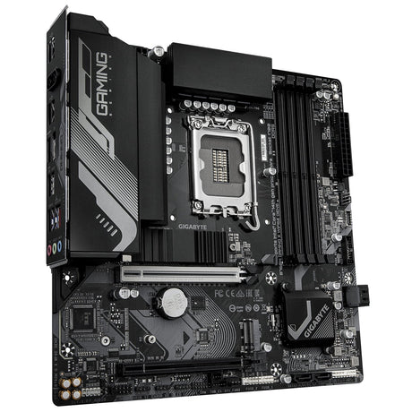 Gigabyte B760M GAMING X WIFI6E GEN 5 INTEL Socket Motherboard, Micro-ATX, 4x DDR5 Slots, 2x M.2 Socket, 2.5GbE LAN, Wi-Fi 6E, 1x HDMI Port / 1x Display Port