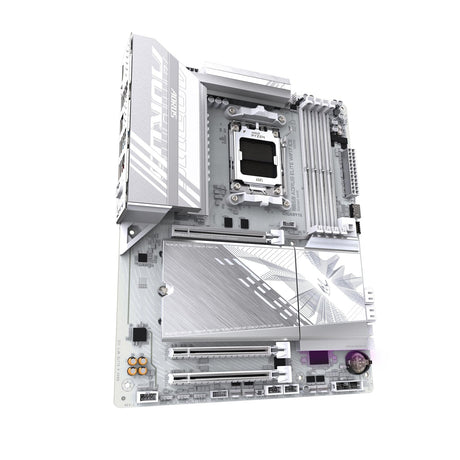 Gigabyte B850 AORUS ELITE WIFI7 ICE AMD AM5 Socket Motherboard, ATX, 4x DDR5 Slots, 3x M.2 Sockets, Fitted I/O Shield, 2.5GbE LAN, Wi-Fi 7, 1x DisplayPort / 1x HDMI Port