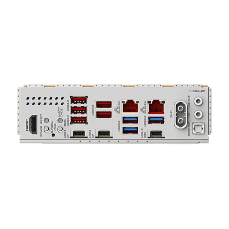 Gigabyte X870E AERO X3D WOOD AMD AM5 Socket Motherboard, ATX, 4x DDR5 Slots, 4x M.2 Sockets, Fitted I/O Shield, 2x 5GbE LAN, Wi-Fi 7, 1x HDMI Port / 2x USB-C (USB4)