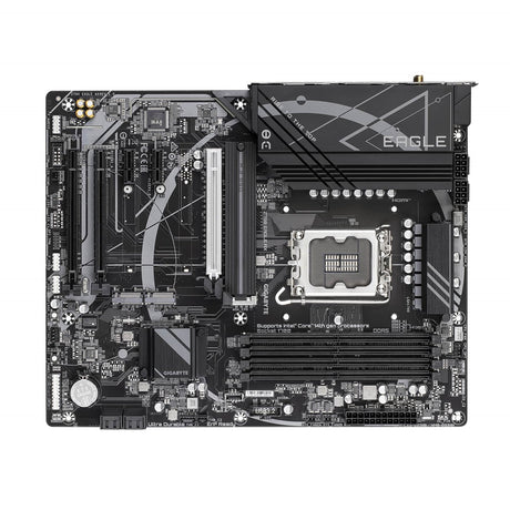 Gigabyte Z790 EAGLE AX Intel 1700 Socket Motherboard, ATX, 4x DDR5 Slots, 3x M.2 Sockets, Fitted I/O Shield, 2.5GbE LAN, Wi-Fi 6E, 1x DisplayPort / 1x HDMI Port