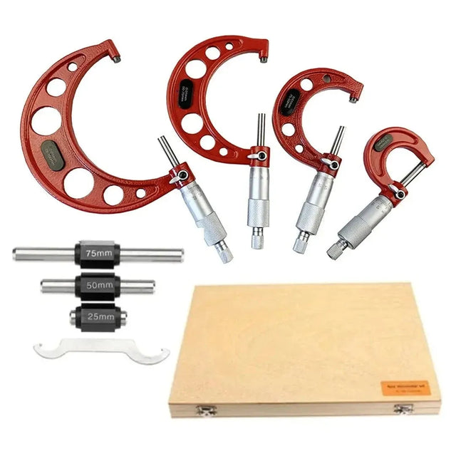 4 piece Micrometer Set