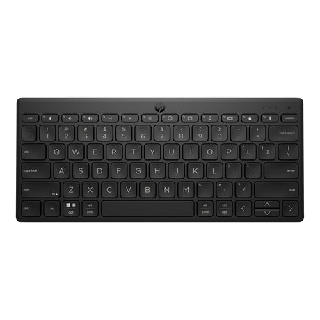 HP 355 Compact Multi-Device Keyboard, Bluetooth Wireless, Pair up to 3 Devices, Up To 2 Year Battery Life, Qwerty UK English Layout, Black