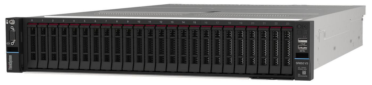 Lenovo Intel Xeon Gold 5515+ 8C 165W 3.2G, 1x32GB 1Rx4 RAM, 8x 2.5" SAS Open bay, 1x1100W Titanium, 940-8i 4GB
