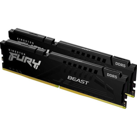Kingston FURY Beast KF556C40BBK2-64 64GB (2x 32GB) DIMM System Memory, 5600MHz, DDR5, CL40, Black, Intel XMP