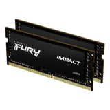 Kingston FURY Impact KF432S20IBK2/16 16GB (2x 8GB) SODIMM System Memory, 3200MHz, DDR4, CL20, Intel XMP