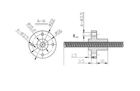 Lead Screw Nut 8mm