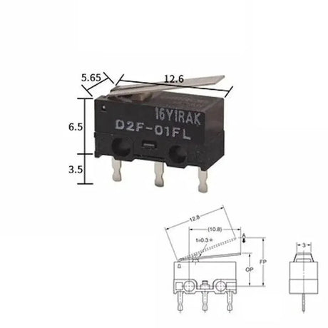 Limit Switch Micro Switch D2F-01L 1 2 3