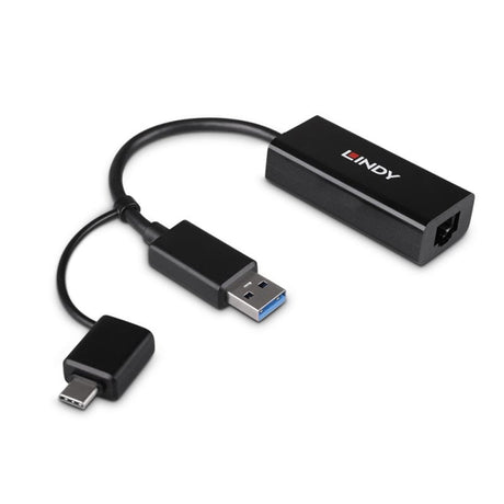 Lindy USB 3.2 Gen 1 Gigabit Ethernet Converter, Bus-Powered, No External Power Supply Required