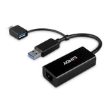 Lindy USB 3.2 Gen 1 Gigabit Ethernet Converter, Bus-Powered, No External Power Supply Required