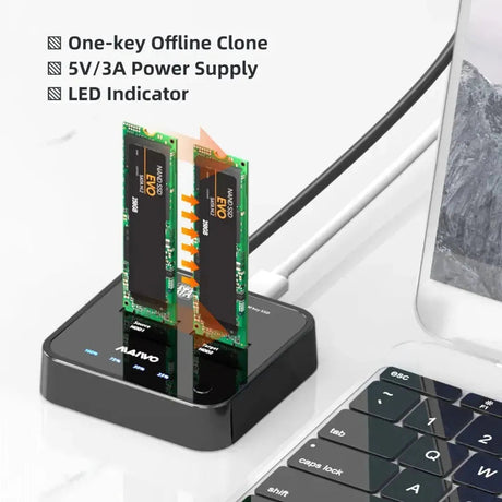 M.2 SATA Dual-Bay Dock Station