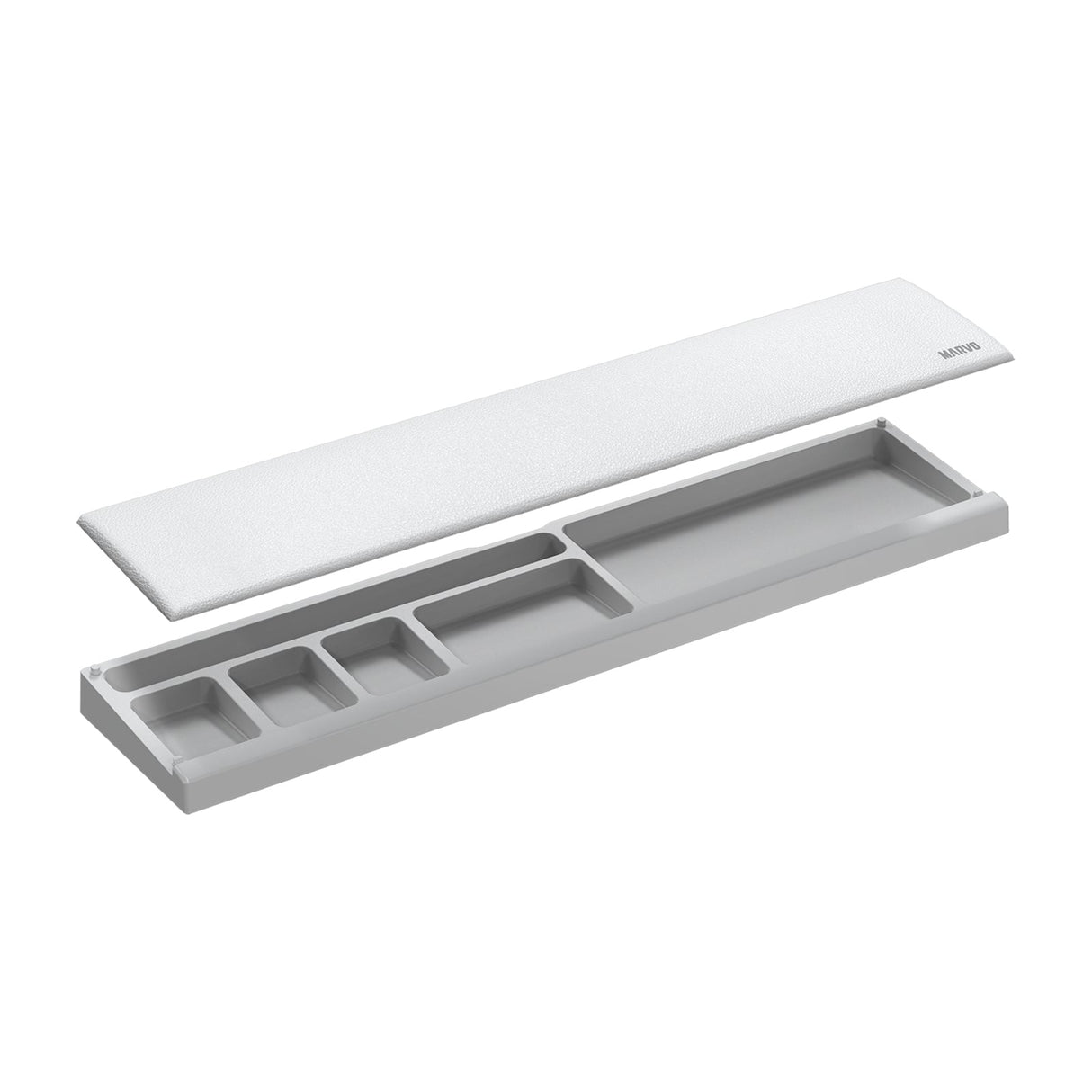 Marvo Scorpion K002 Crest 60 Universal Padded Keyboard Wrist Rest Pad (White)