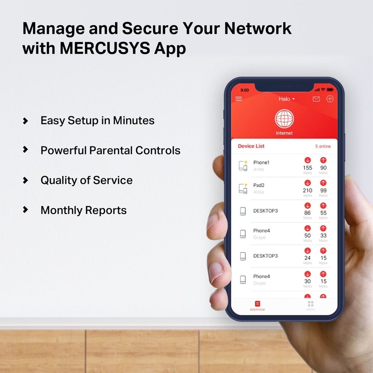Mercusys Halo H32G AC1200 Whole Home Mesh Wi-Fi System (3 Pack)
