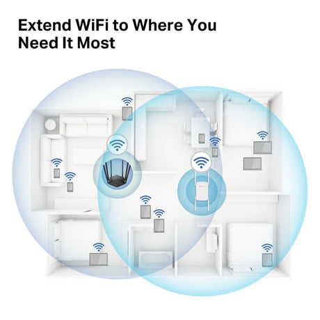 Mercusys ME50G AC1900 Wi-Fi Range Extender (UK Plug)