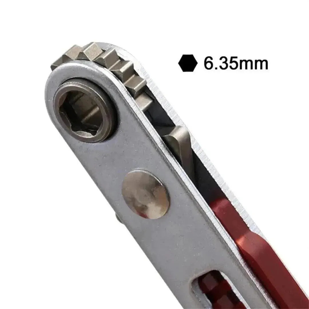 Mini Ratchet Wrench 1/4 Inch Drive Socket 4