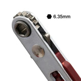 Mini Ratchet Wrench 1/4 Inch Drive Socket 1 2 3 4