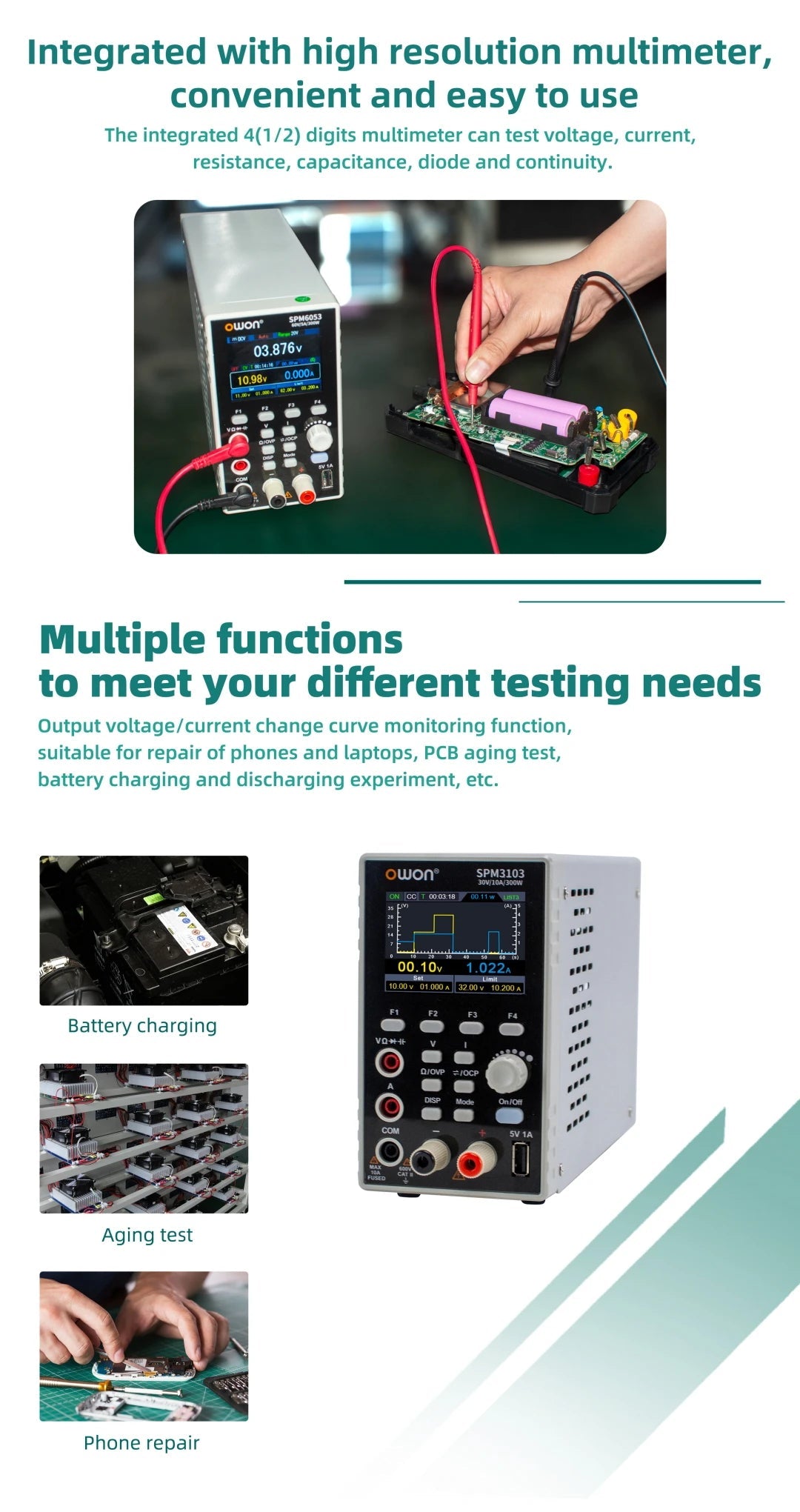 OWON SPM3103 Programmable DC Power Supply