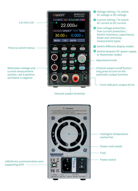 OWON SPM3103 Programmable DC Power Supply